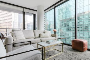Blueground River North balcony pool nr Pier CHI-1148